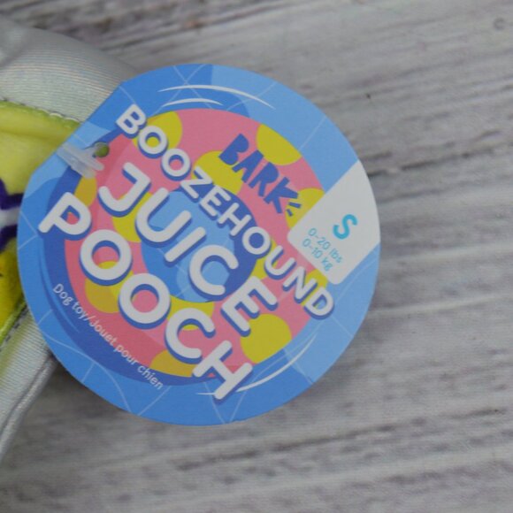 Bark Boozehound Juice Pooch Margrrrita Drink Pouch Small 0-20 lbs Dog Toy NWT - Picture 4 of 10
